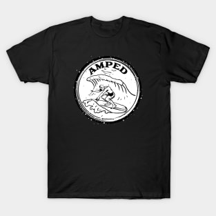 AMPED Surfer Dude, Surf Design T-Shirt